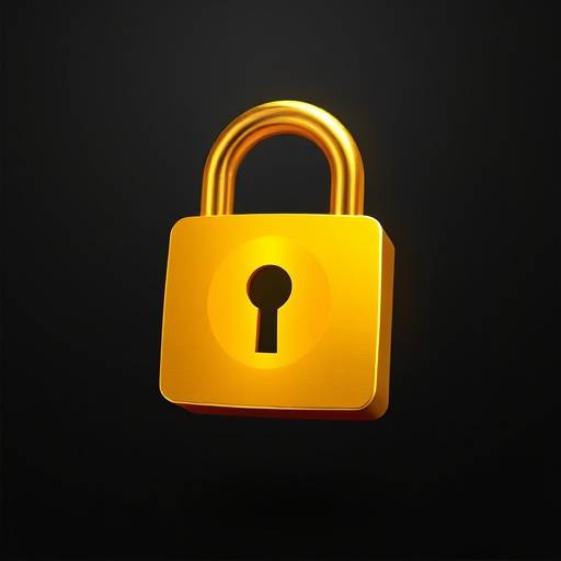 Icono de un candado dorado, simbolizando la seguridad de los datos.